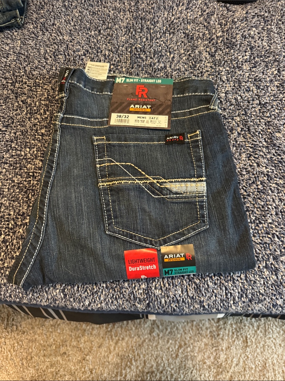 Ariat Men's Slim Straight Jeans in Dark Indigo Wash